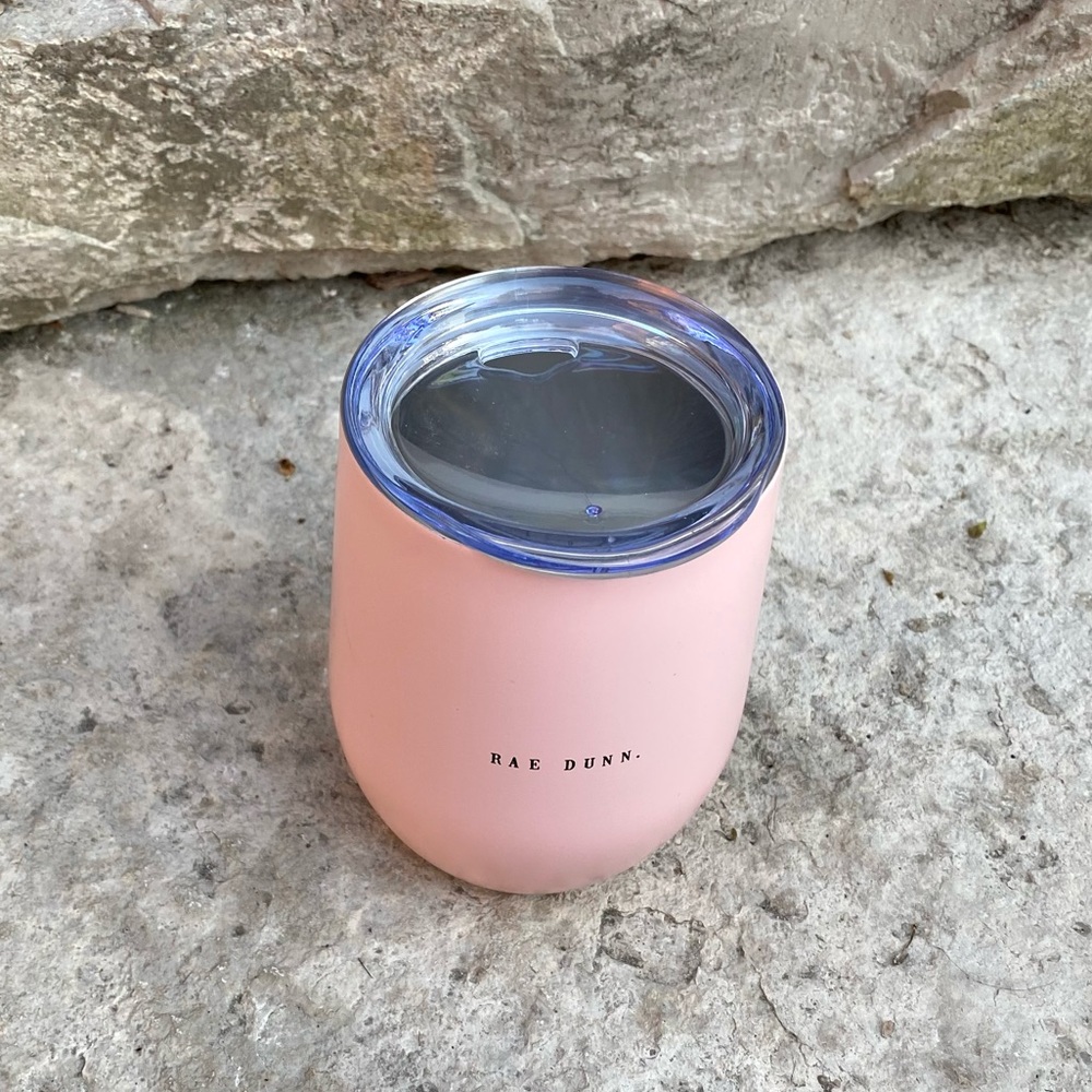 Rae Dunn ROSE ALL DAY Insulated Wine Glass - Picture 2 of 5